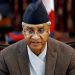 Prime Minister Sher Bahadur Deuba announces his resignation in Kathmandu, on Wednesday, February 15, 2018. Photo: Reuters